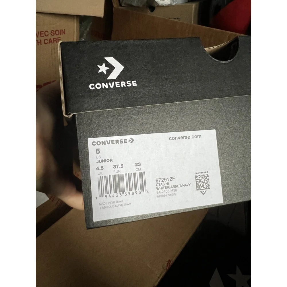 Converse CTAS HI White Cute Fox Foot Youth 5